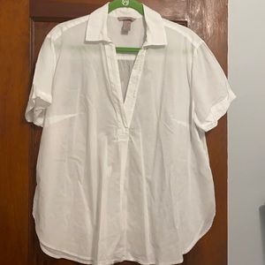 H&M white cotton blouse
